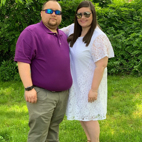 White floral dress - Picture 8 of 8